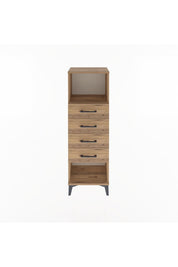 Arges Dolap Tek Raflı 4 Çekmeceli 44x30x134 - S16M069V9A