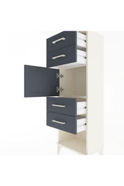 Arges Dolap Tek Raflı 4 Çekmeceli Tek Kapaklı 44x30x134 - S16M070V2A