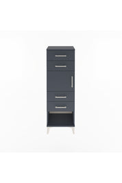 Arges Dolap Tek Raflı 4 Çekmeceli Tek Kapaklı 44x30x134 - S16M070V5A