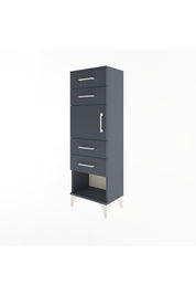 Arges Dolap Tek Raflı 4 Çekmeceli Tek Kapaklı 44x30x134 - S16M070V5A