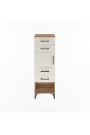 Arges Dolap Tek Raflı 4 Çekmeceli Tek Kapaklı 44x30x134 - S16M070V7A