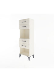 Arges Dolap Tek Raflı 4 Çekmeceli 44x30x134 - S16M071V1A