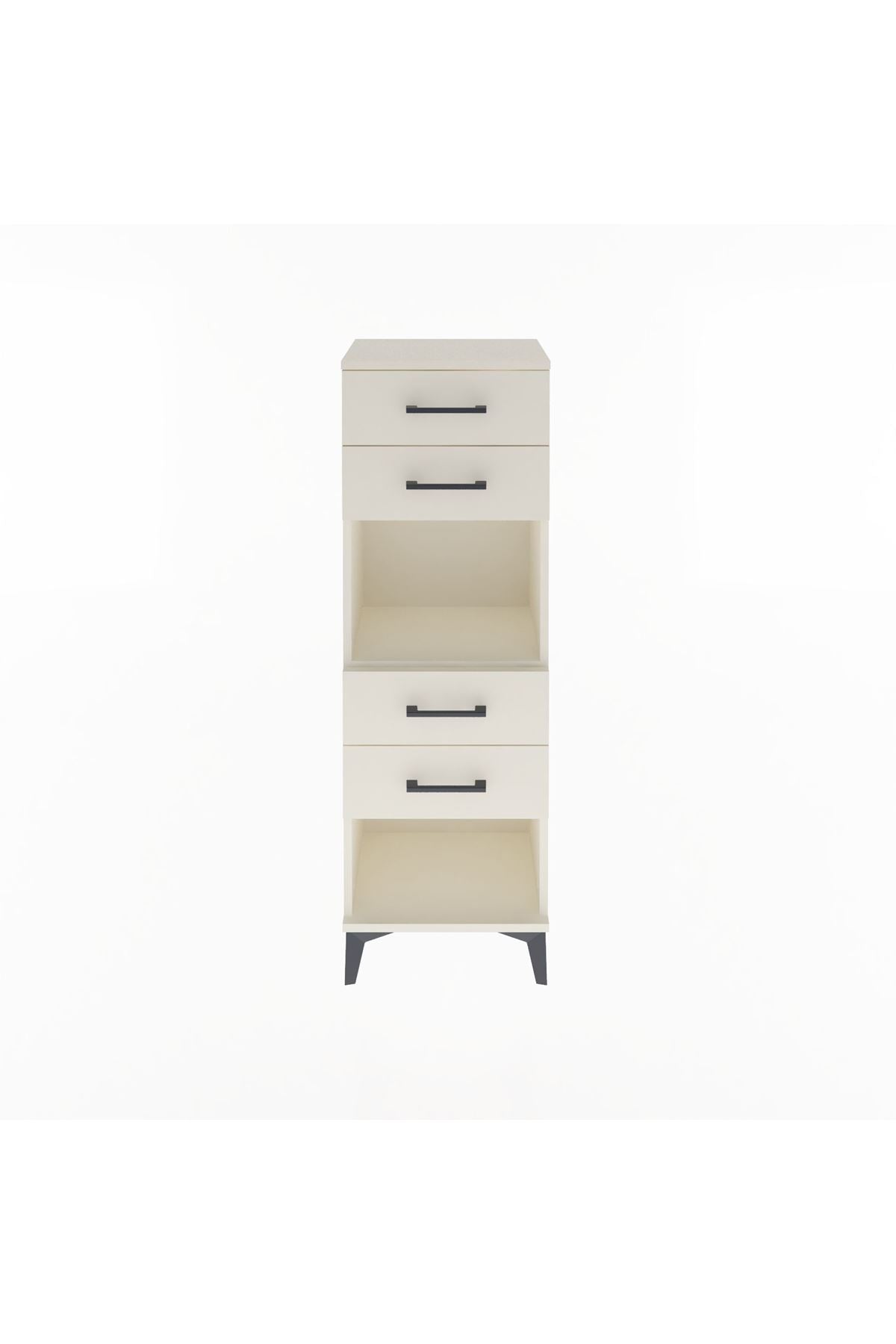 Arges Dolap Tek Raflı 4 Çekmeceli 44x30x134 - S16M071V1A