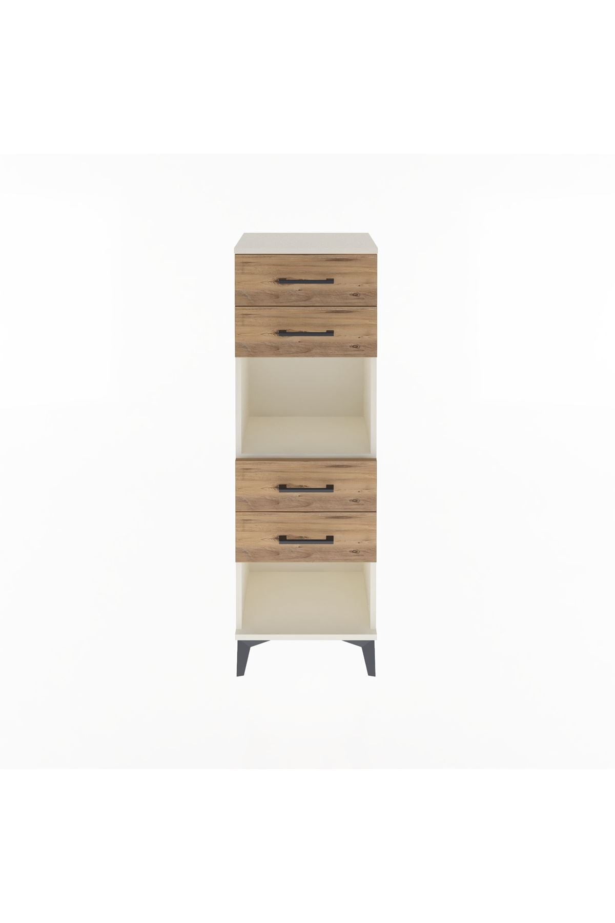 Arges Dolap Tek Raflı 4 Çekmeceli 44x30x134 - S16M071V3A