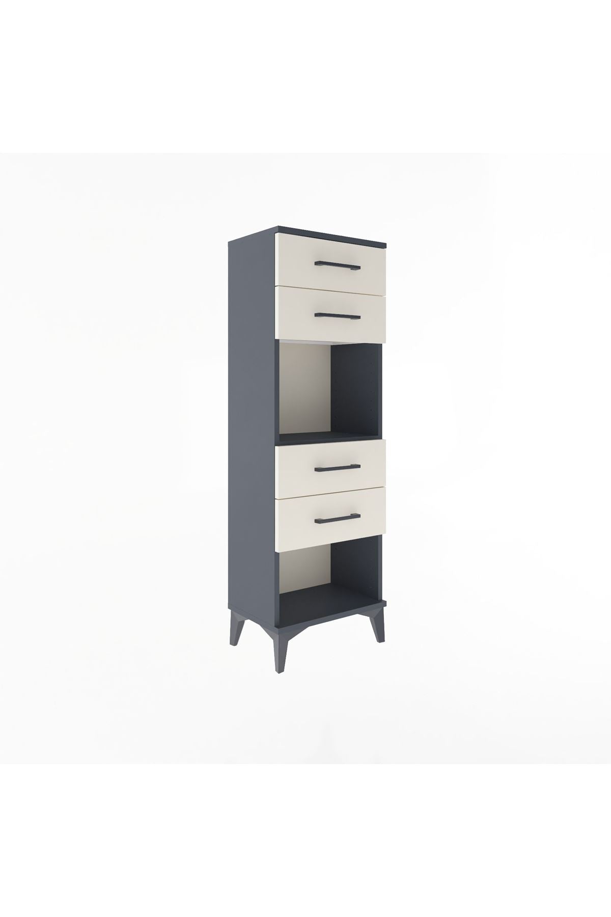 Arges Dolap Tek Raflı 4 Çekmeceli 44x30x134 - S16M071V4A