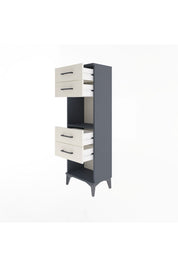 Arges Dolap Tek Raflı 4 Çekmeceli 44x30x134 - S16M071V4A