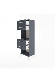 Arges Dolap Tek Raflı 4 Çekmeceli 44x30x134 - S16M071V5A