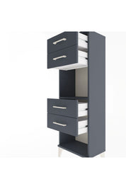 Arges Dolap Tek Raflı 4 Çekmeceli 44x30x134 - S16M071V5A