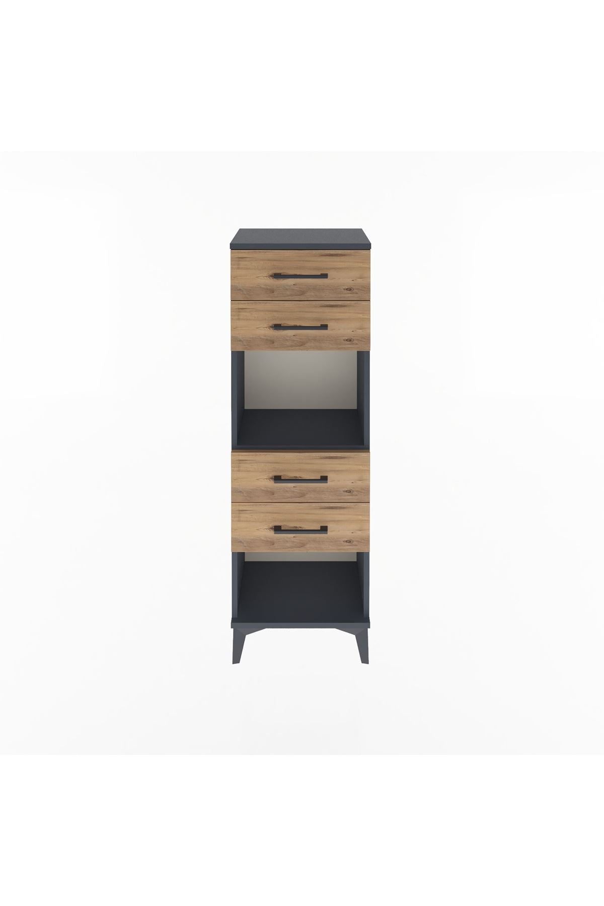 Arges Dolap Tek Raflı 4 Çekmeceli 44x30x134 - S16M071V6A