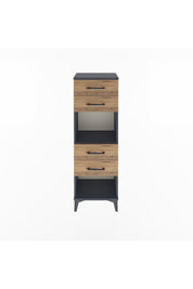 Arges Dolap Tek Raflı 4 Çekmeceli 44x30x134 - S16M071V6A