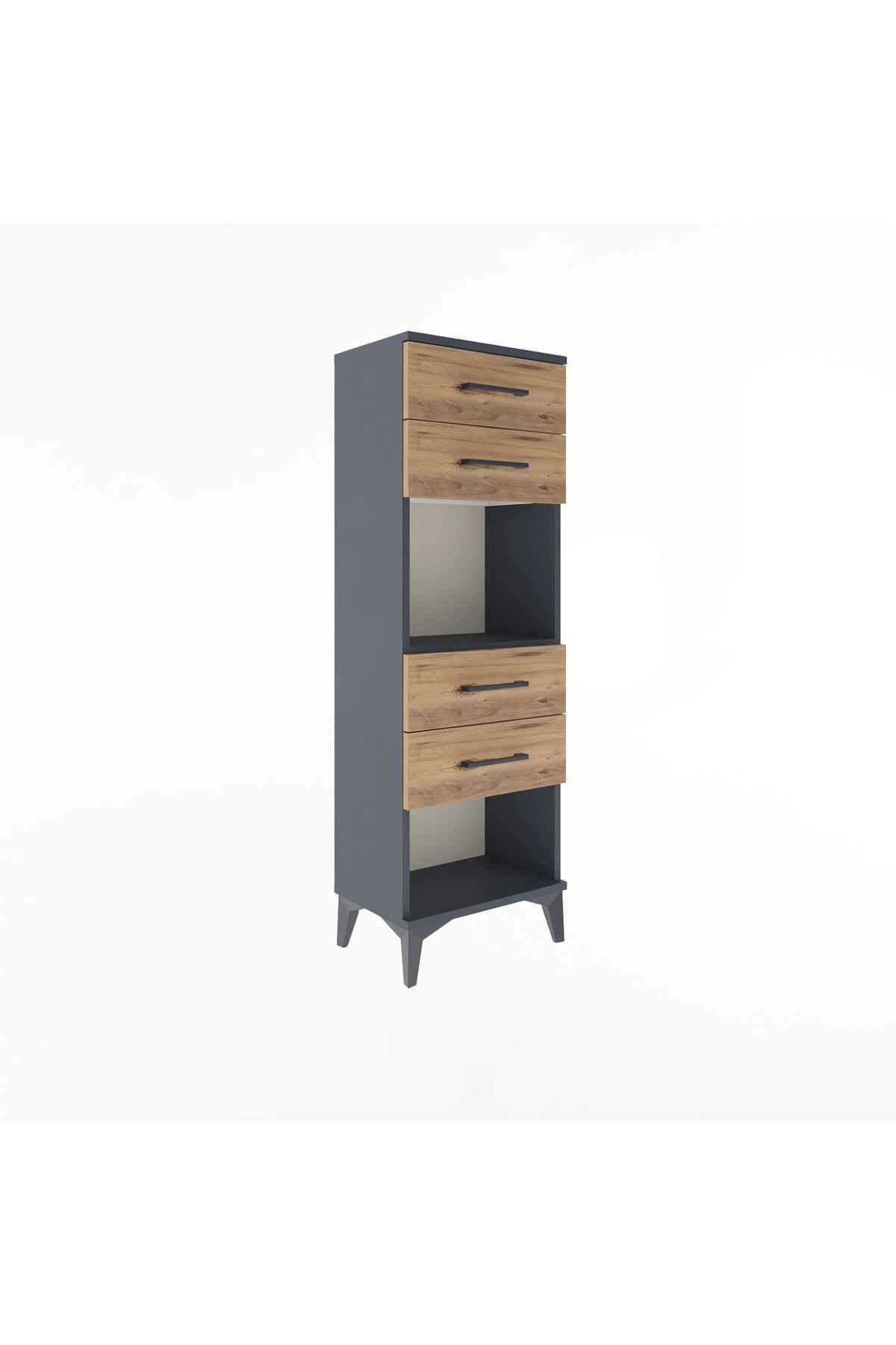Arges Dolap Tek Raflı 4 Çekmeceli 44x30x134 - S16M071V6A