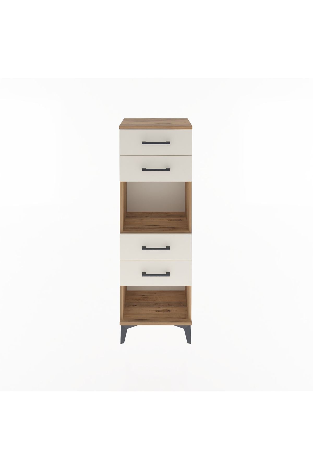 Arges Dolap Tek Raflı 4 Çekmeceli 44x30x134 - S16M071V7A