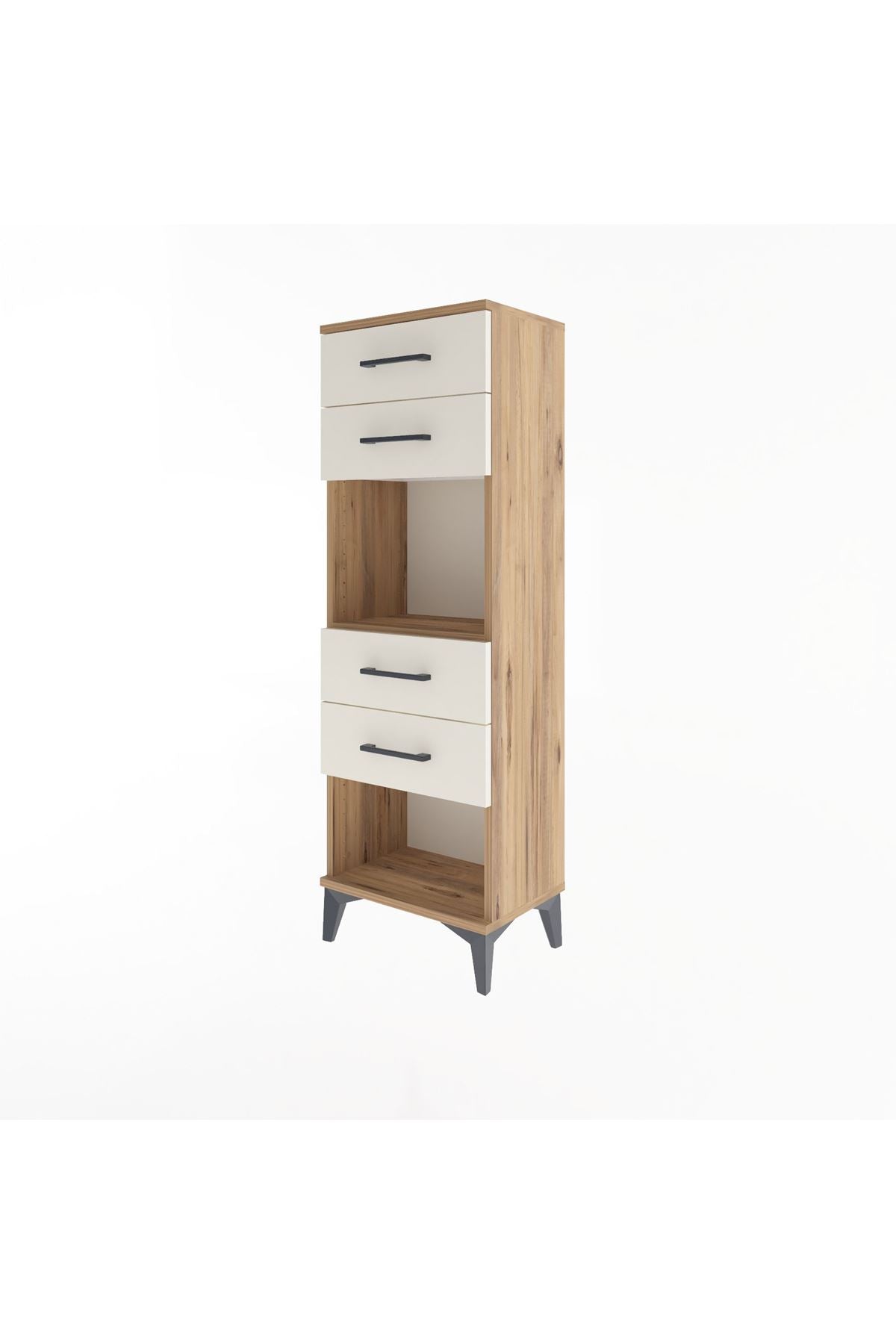 Arges Dolap Tek Raflı 4 Çekmeceli 44x30x134 - S16M071V7A