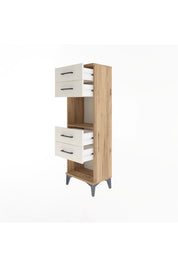 Arges Dolap Tek Raflı 4 Çekmeceli 44x30x134 - S16M071V7A