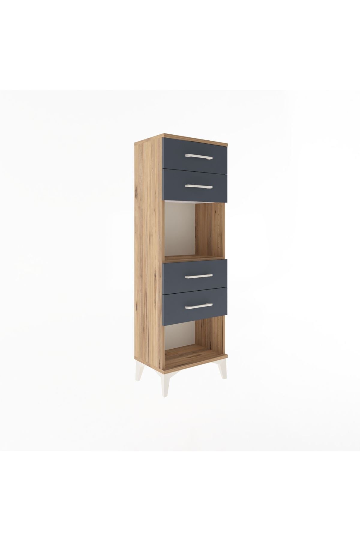 Arges Dolap Tek Raflı 4 Çekmeceli 44x30x134 - S16M071V8A