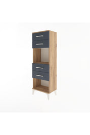 Arges Dolap Tek Raflı 4 Çekmeceli 44x30x134 - S16M071V8A
