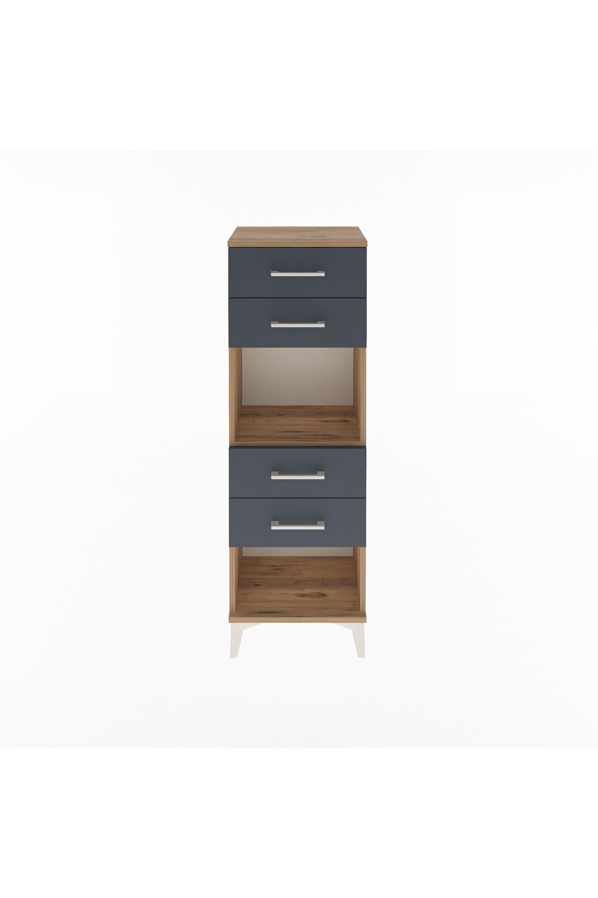 Arges Dolap Tek Raflı 4 Çekmeceli 44x30x134 - S16M071V8A