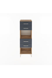 Arges Dolap Tek Raflı 4 Çekmeceli 44x30x134 - S16M071V8A