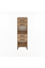 Arges Dolap Tek Raflı 4 Çekmeceli 44x30x134 - S16M071V9A
