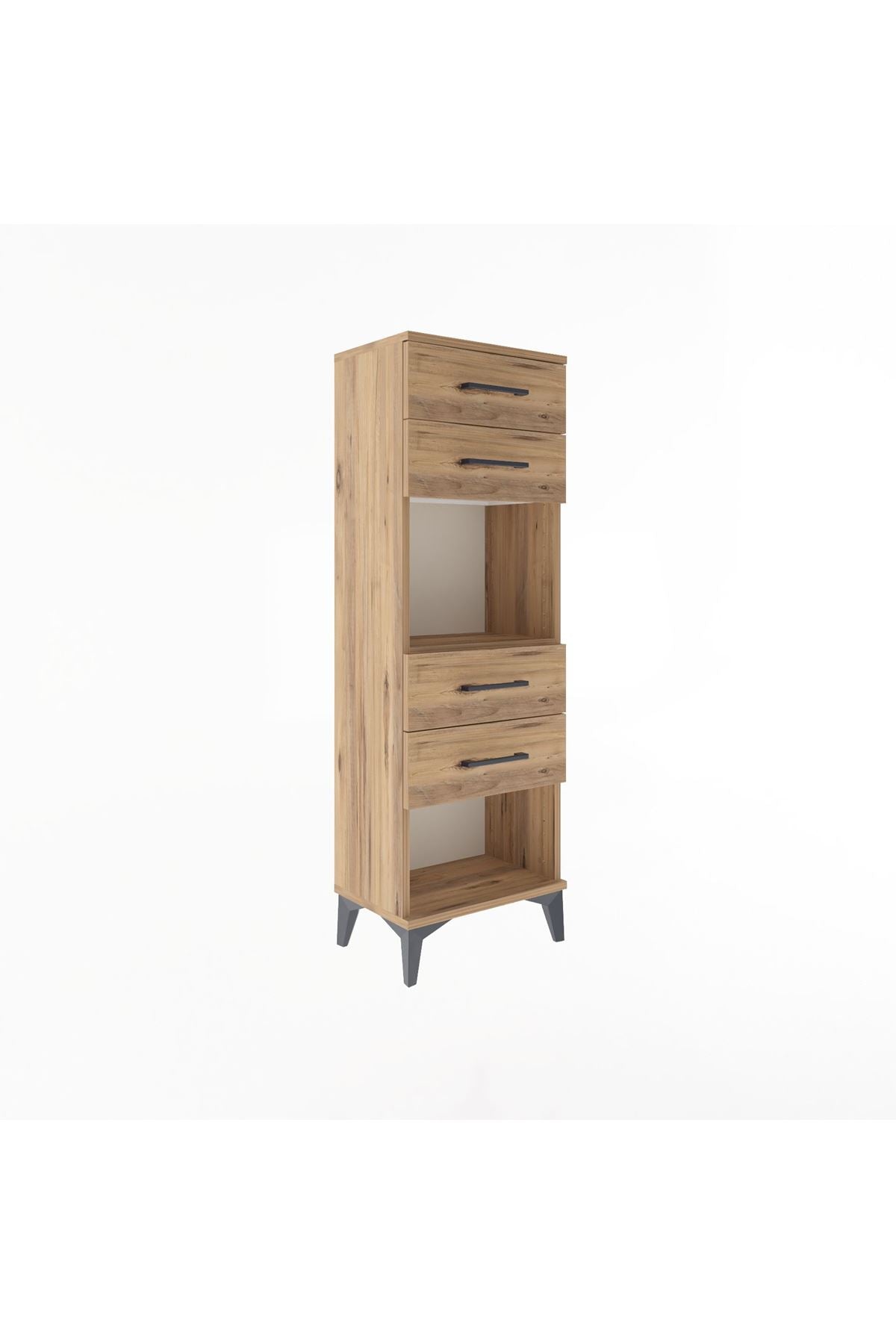 Arges Dolap Tek Raflı 4 Çekmeceli 44x30x134 - S16M071V9A