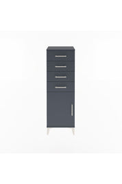 Arges Dolap Tek Raflı 4 Çekmeceli Tek Kapaklı 44x30x134 - S16M072V5A