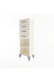 Arges Dolap Tek Raflı 4 Çekmeceli 44x30x134 - S16M073V1A