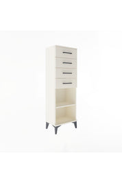 Arges Dolap Tek Raflı 4 Çekmeceli 44x30x134 - S16M073V1A