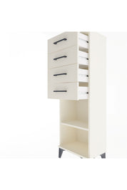 Arges Dolap Tek Raflı 4 Çekmeceli 44x30x134 - S16M073V1A