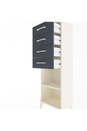 Arges Dolap Tek Raflı 4 Çekmeceli 44x30x134 - S16M073V2A