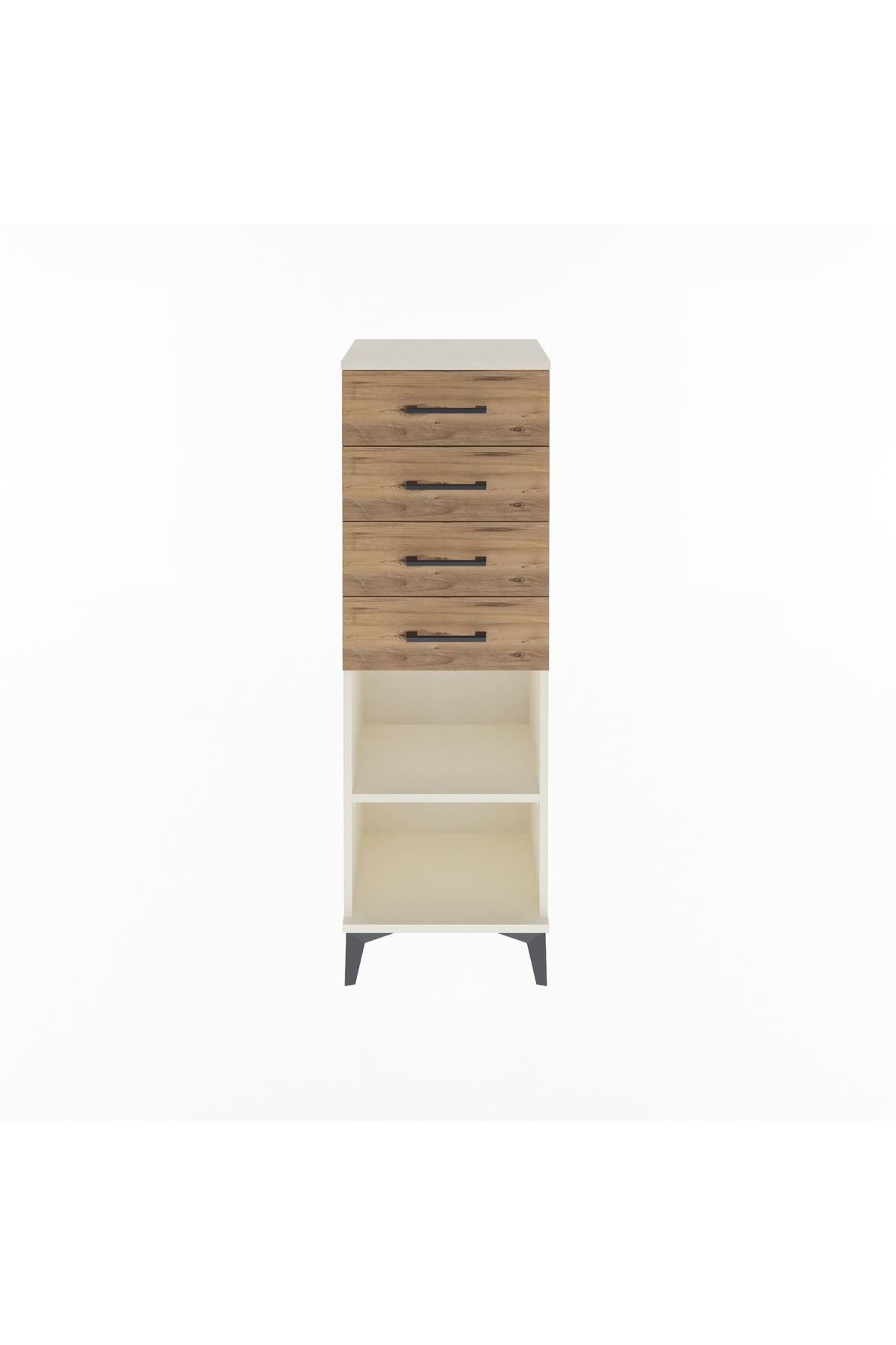 Arges Dolap Tek Raflı 4 Çekmeceli 44x30x134 - S16M073V3A