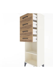 Arges Dolap Tek Raflı 4 Çekmeceli 44x30x134 - S16M073V3A