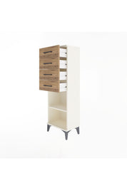 Arges Dolap Tek Raflı 4 Çekmeceli 44x30x134 - S16M073V3A