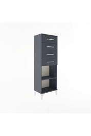Arges Dolap Tek Raflı 4 Çekmeceli 44x30x134 - S16M073V5A