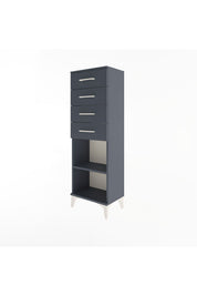 Arges Dolap Tek Raflı 4 Çekmeceli 44x30x134 - S16M073V5A