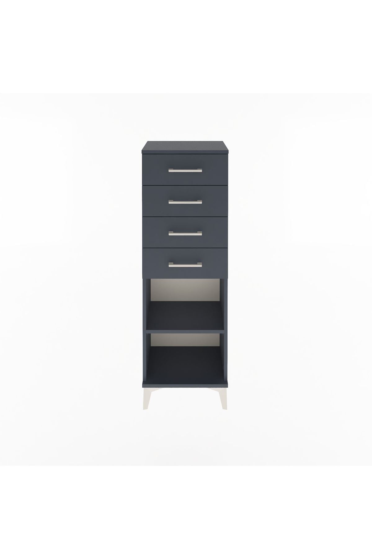 Arges Dolap Tek Raflı 4 Çekmeceli 44x30x134 - S16M073V5A