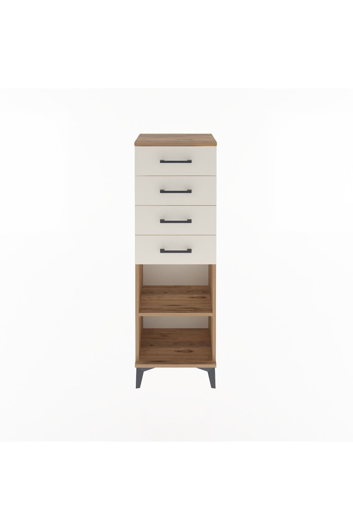 Arges Dolap Tek Raflı 4 Çekmeceli 44x30x134 - S16M073V7A