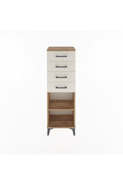Arges Dolap Tek Raflı 4 Çekmeceli 44x30x134 - S16M073V7A
