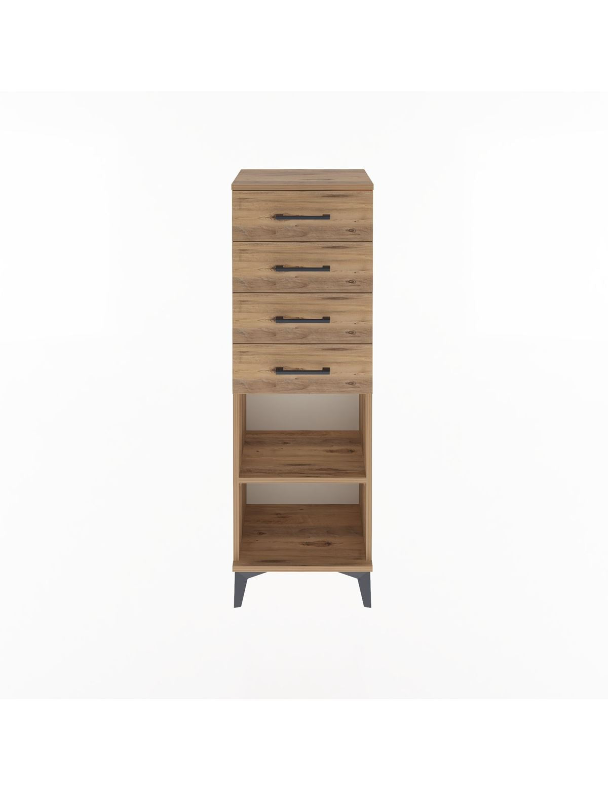Arges Dolap Tek Raflı 4 Çekmeceli 44x30x134 - S16M073V9A