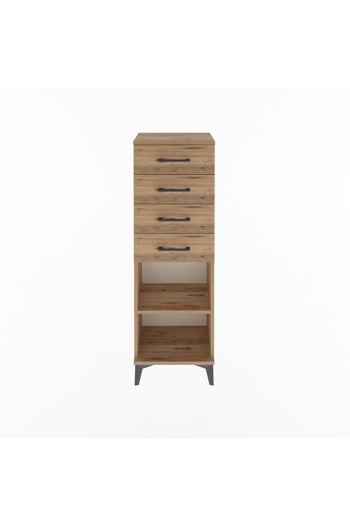 Arges Dolap Tek Raflı 4 Çekmeceli 44x30x134 - S16M073V9A