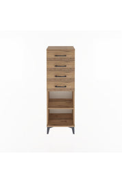Arges Dolap Tek Raflı 4 Çekmeceli 44x30x134 - S16M073V9A