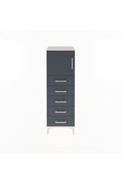 Arges Dolap Tek Raflı 5 Çekmeceli Tek Kapaklı 44x30x134 - S16M074V2A