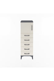 Arges Dolap Tek Raflı 5 Çekmeceli Tek Kapaklı 44x30x134 - S16M074V4A