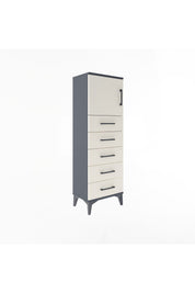Arges Dolap Tek Raflı 5 Çekmeceli Tek Kapaklı 44x30x134 - S16M074V4A