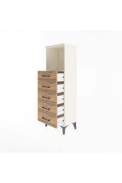Arges Dolap Tek Raflı 5 Çekmeceli 44x30x134 - S16M075V3A