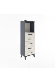 Arges Dolap Tek Raflı 5 Çekmeceli 44x30x134 - S16M075V4A
