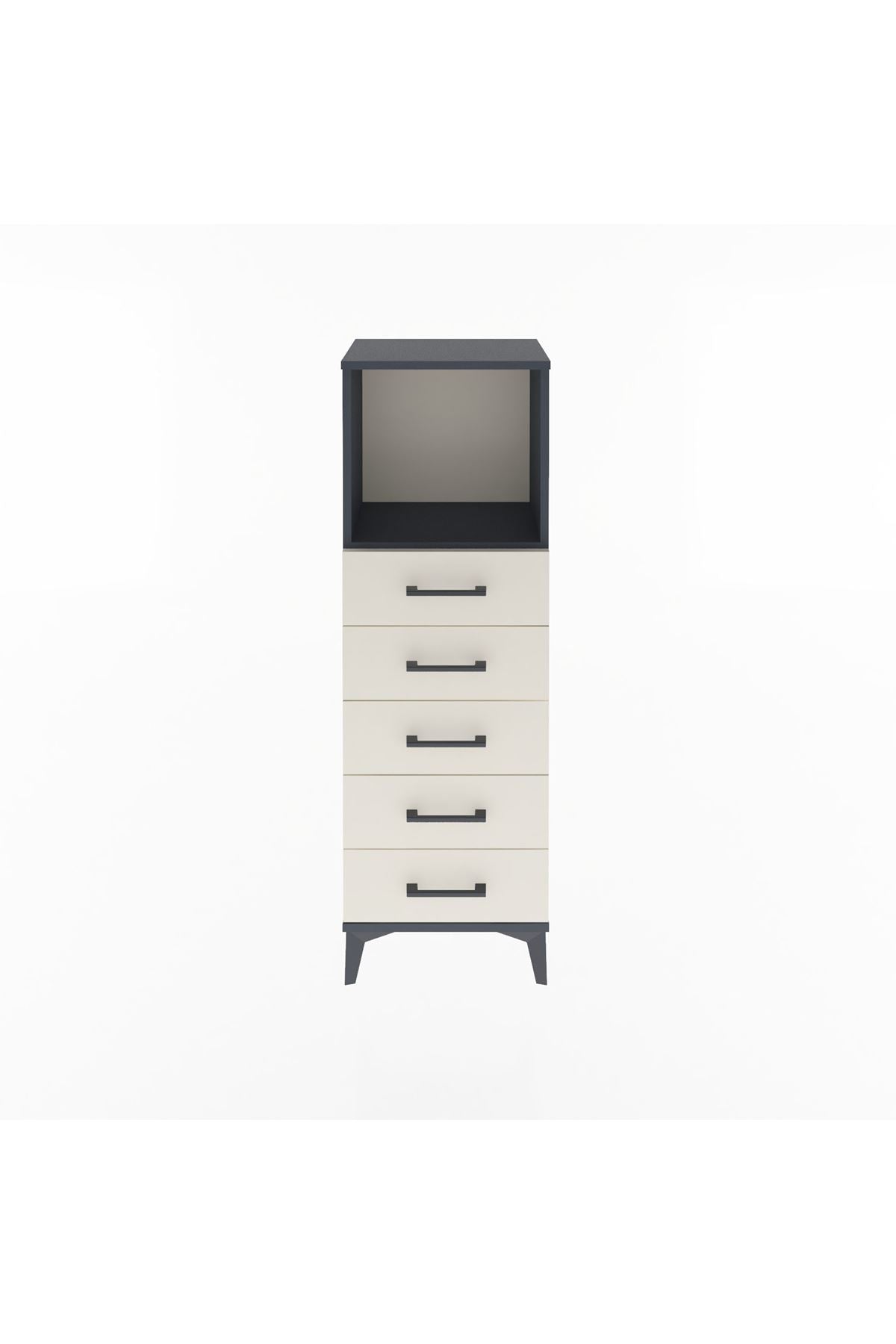 Arges Dolap Tek Raflı 5 Çekmeceli 44x30x134 - S16M075V4A