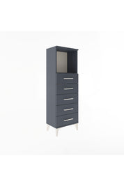 Arges Dolap Tek Raflı 5 Çekmeceli 44x30x134 - S16M075V5A