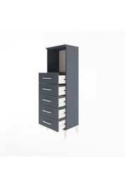 Arges Dolap Tek Raflı 5 Çekmeceli 44x30x134 - S16M075V5A