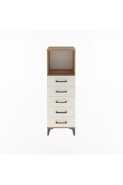 Arges Dolap Tek Raflı 5 Çekmeceli 44x30x134 - S16M075V7A