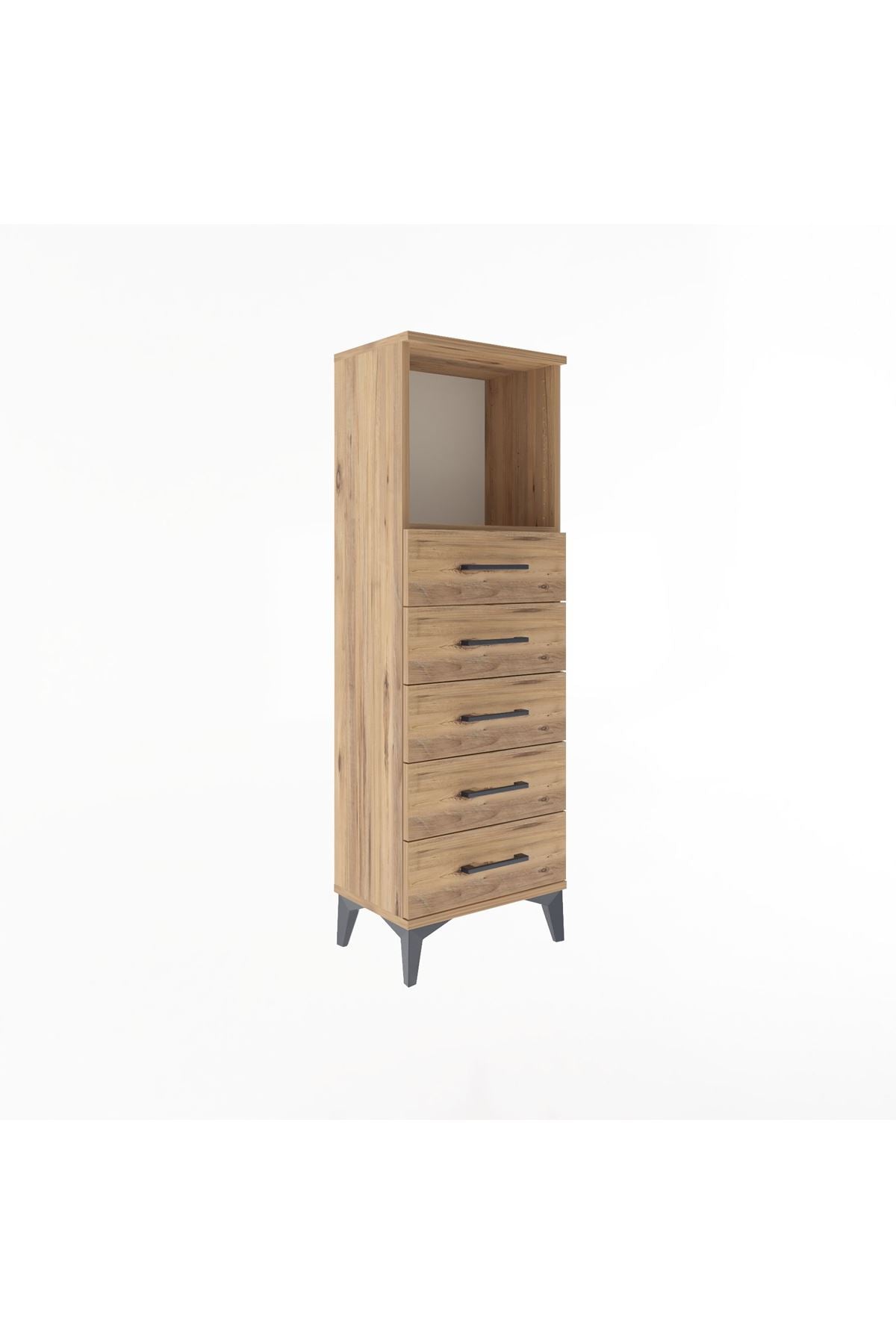 Arges Dolap Tek Raflı 5 Çekmeceli 44x30x134 - S16M075V9A